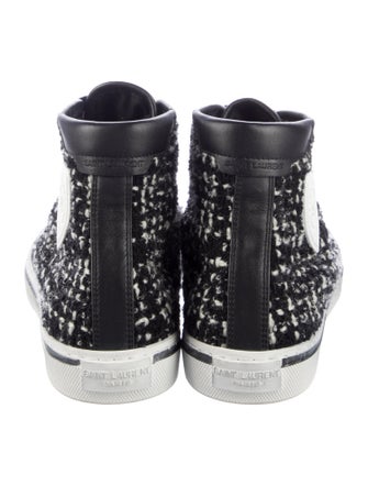 Saint Laurent Tweed Printed Sneakers
