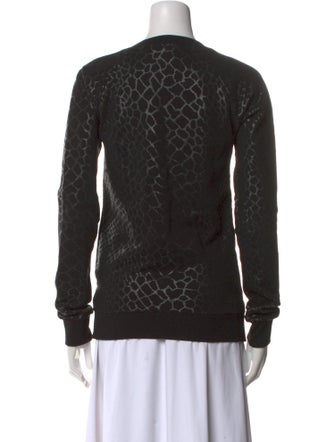 Saint Laurent Crew Neck Long Sleeve Sweatshirt