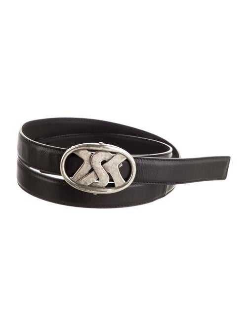 Yves Saint Laurent Rive Gauche Skinny Leather Belt