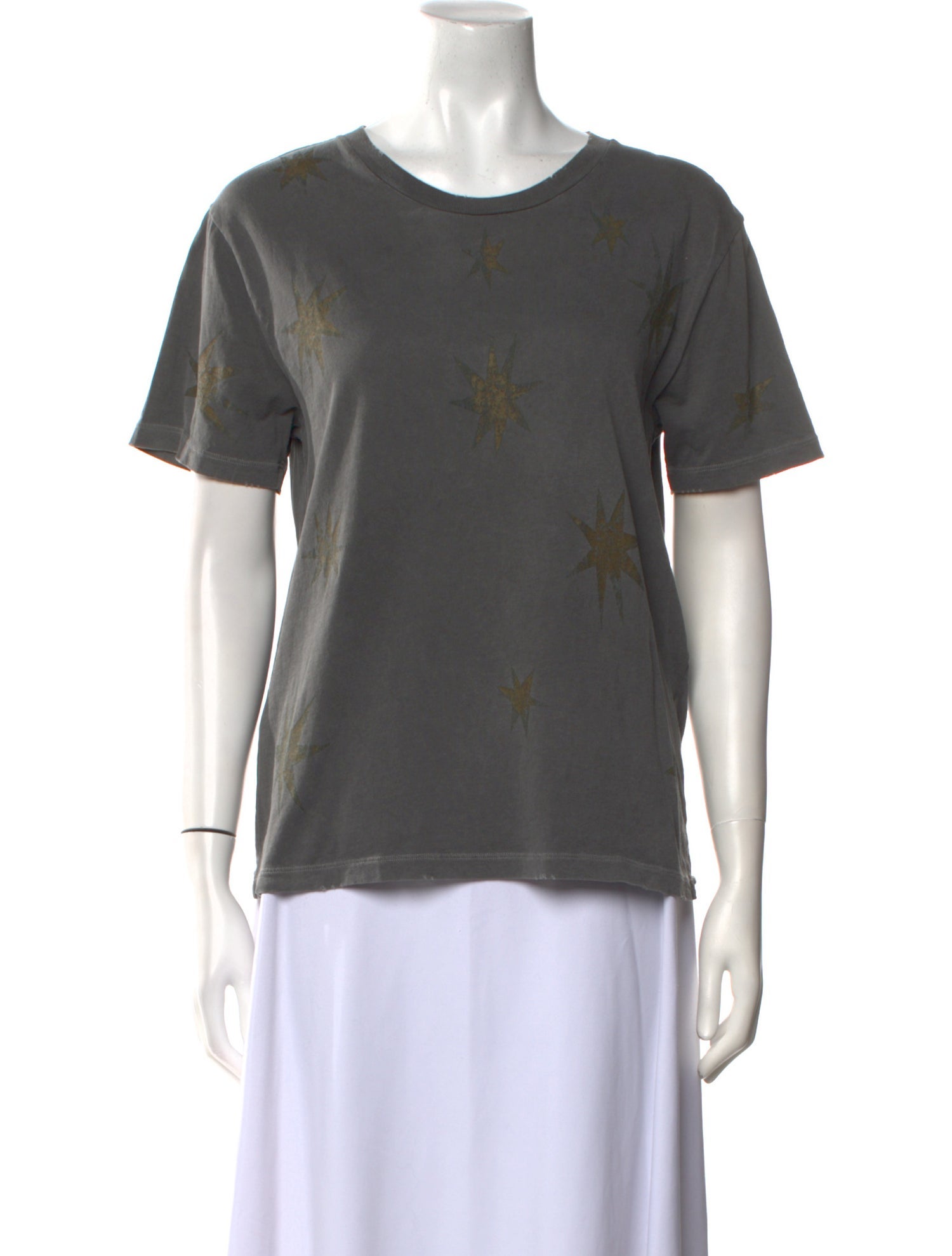 Saint Laurent Scoop Neck Short Sleeve T-Shirt