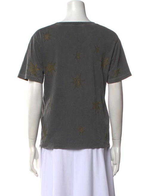 Saint Laurent Scoop Neck Short Sleeve T-Shirt