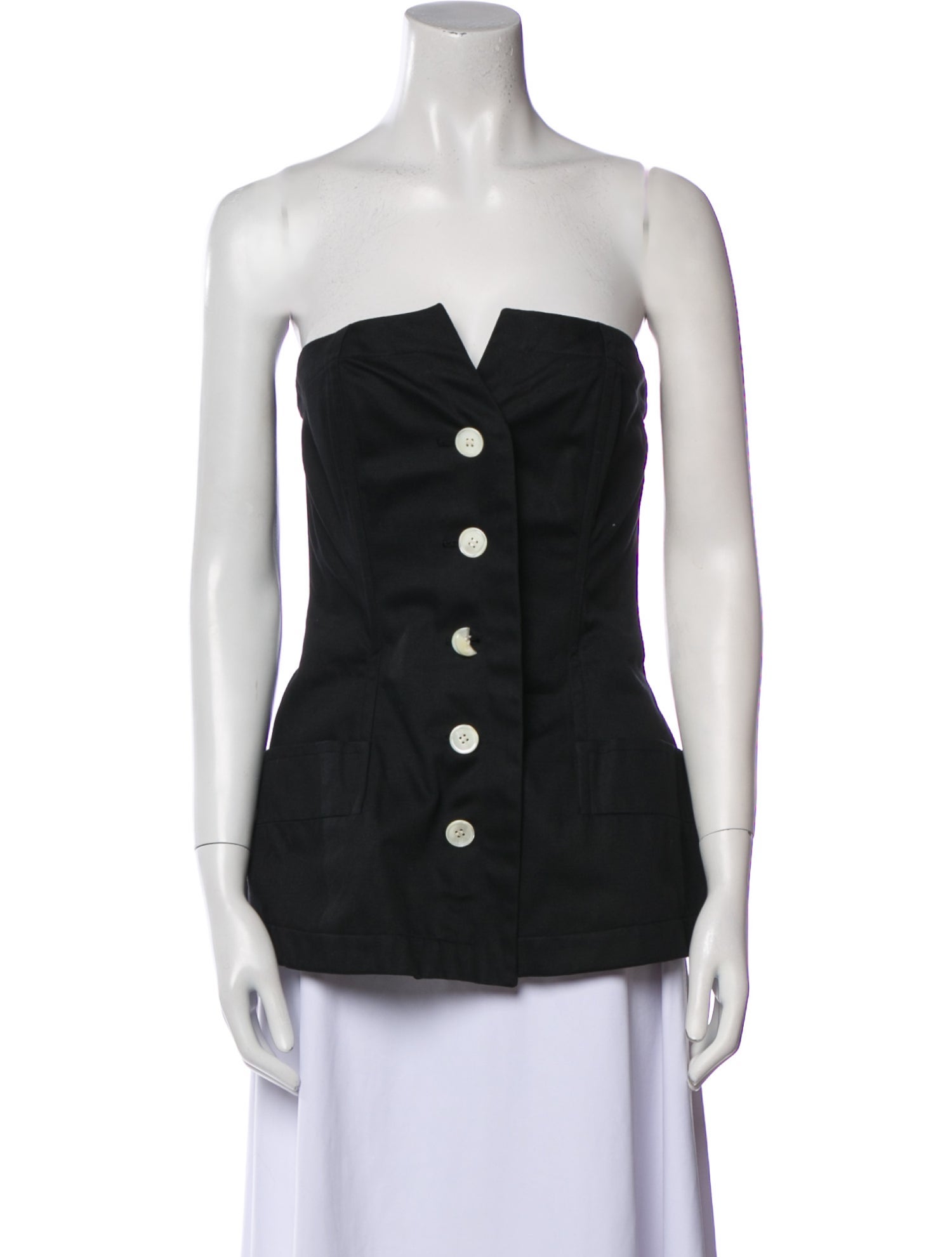 Saint Laurent Strapless Top