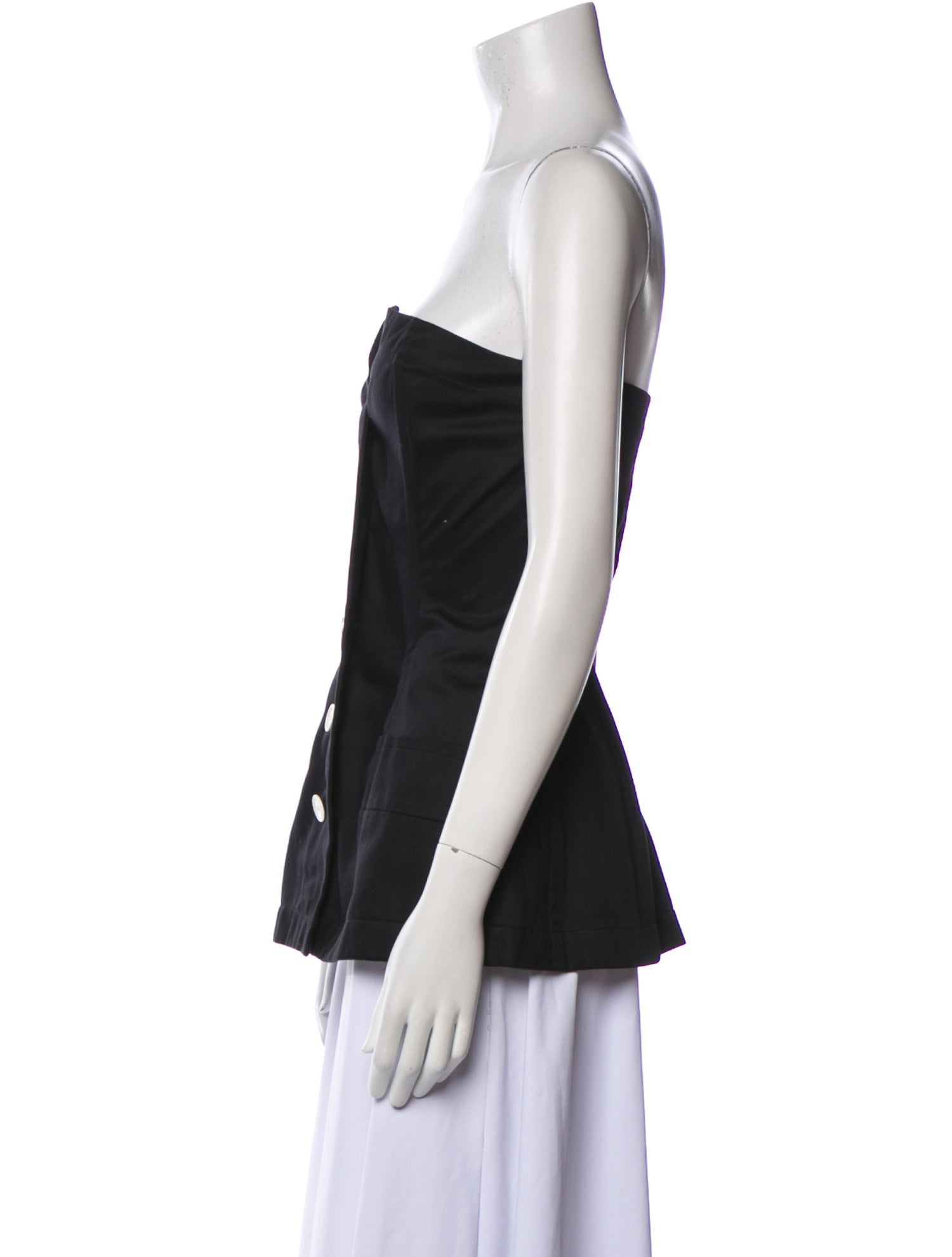 Saint Laurent Strapless Top