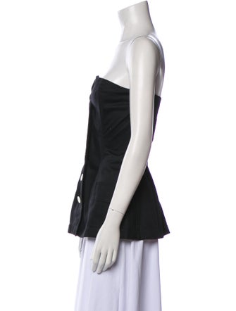 Saint Laurent Strapless Top