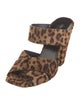 Saint Laurent Ponyhair Animal Print Mules