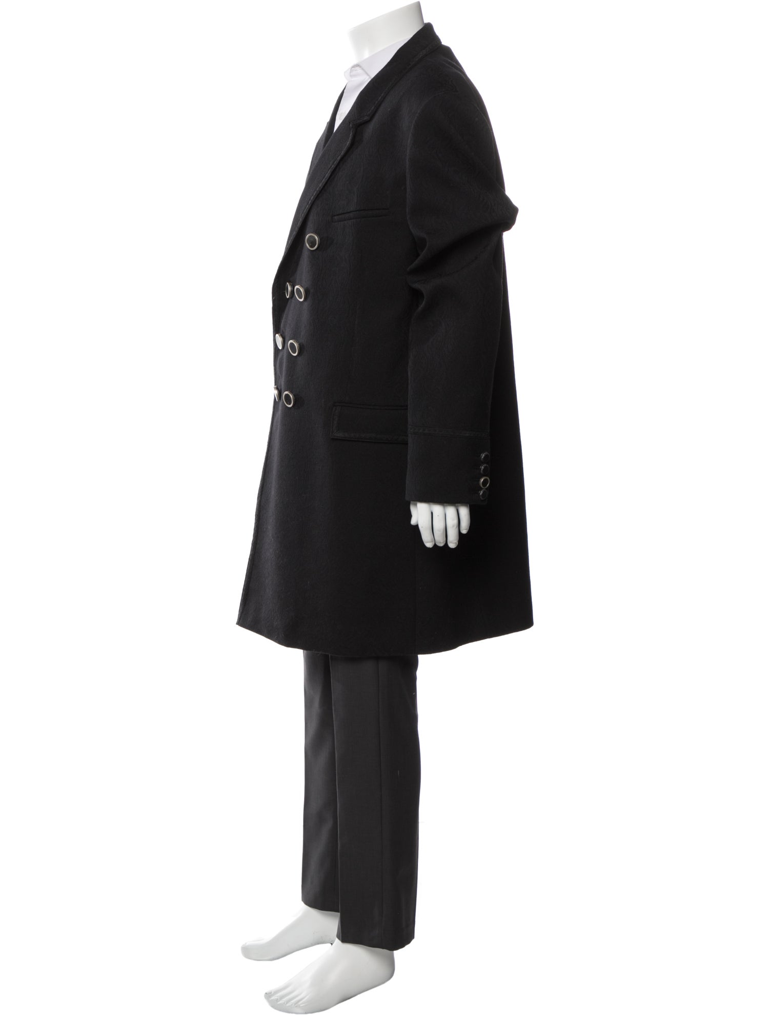 Saint Laurent Virgin Wool Overcoat