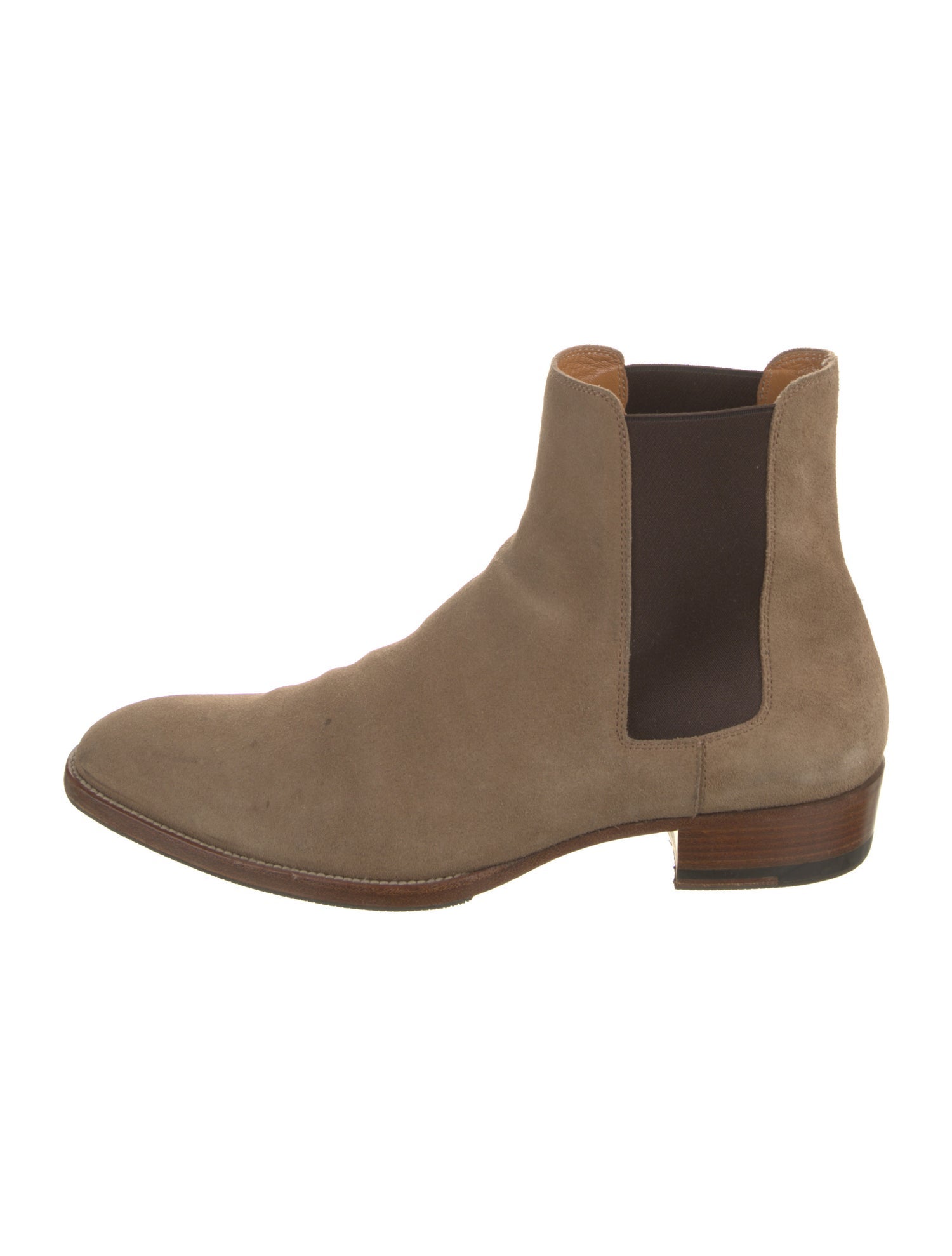 Saint Laurent Suede Chelsea Boots