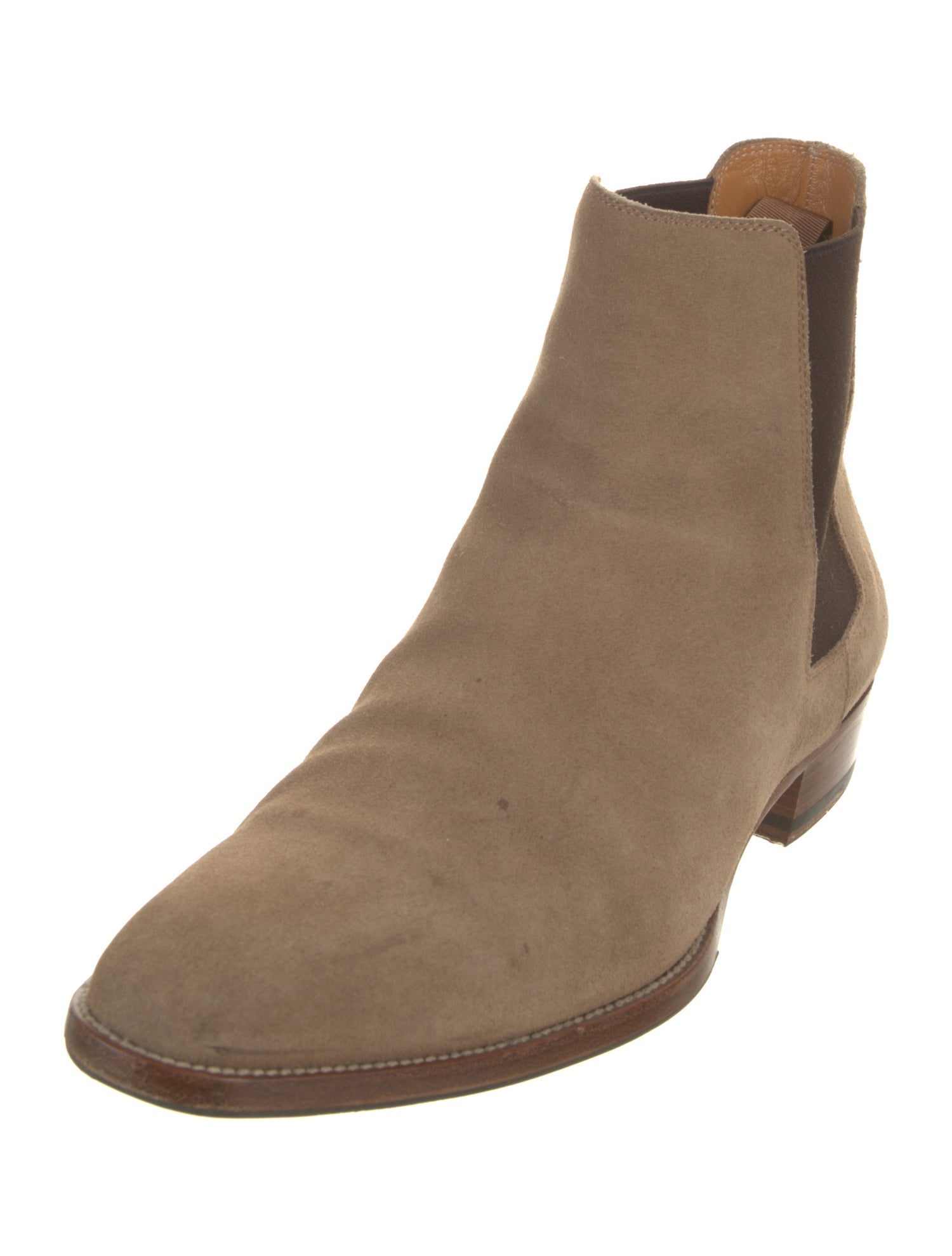 Saint Laurent Suede Chelsea Boots