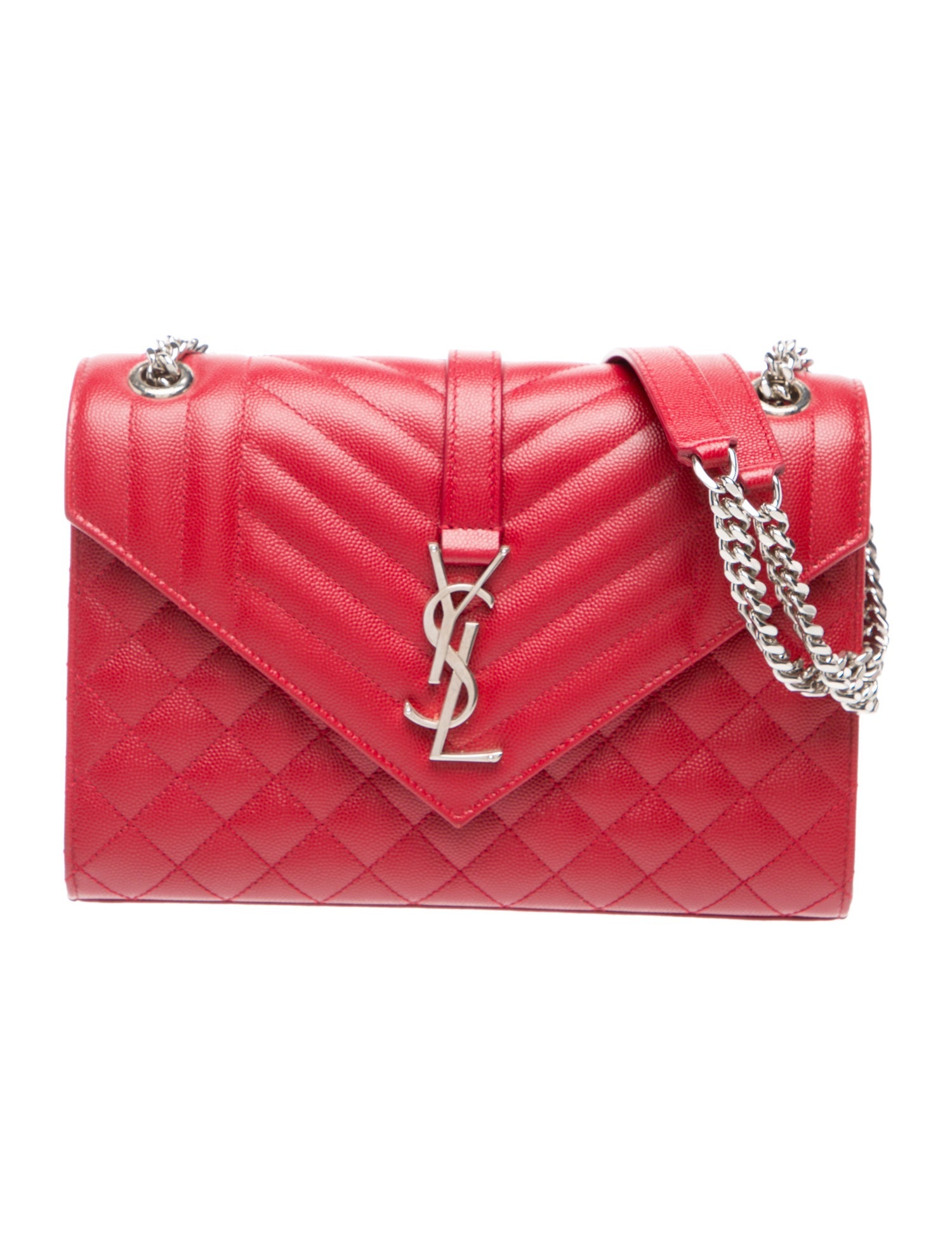 Saint Laurent Leather Envelope Small