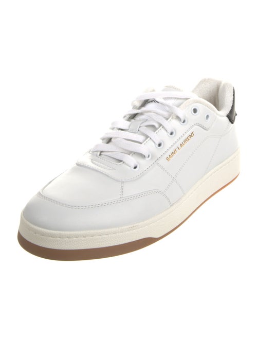 Saint Laurent Leather Colorblock Pattern Sneakers