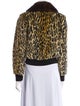 Saint Laurent Mink Animal Print Fur Coat