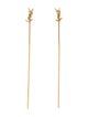 Saint Laurent Cassandre Threader Drop Earrings
