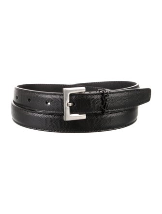 Saint Laurent Skinny Leather Belt
