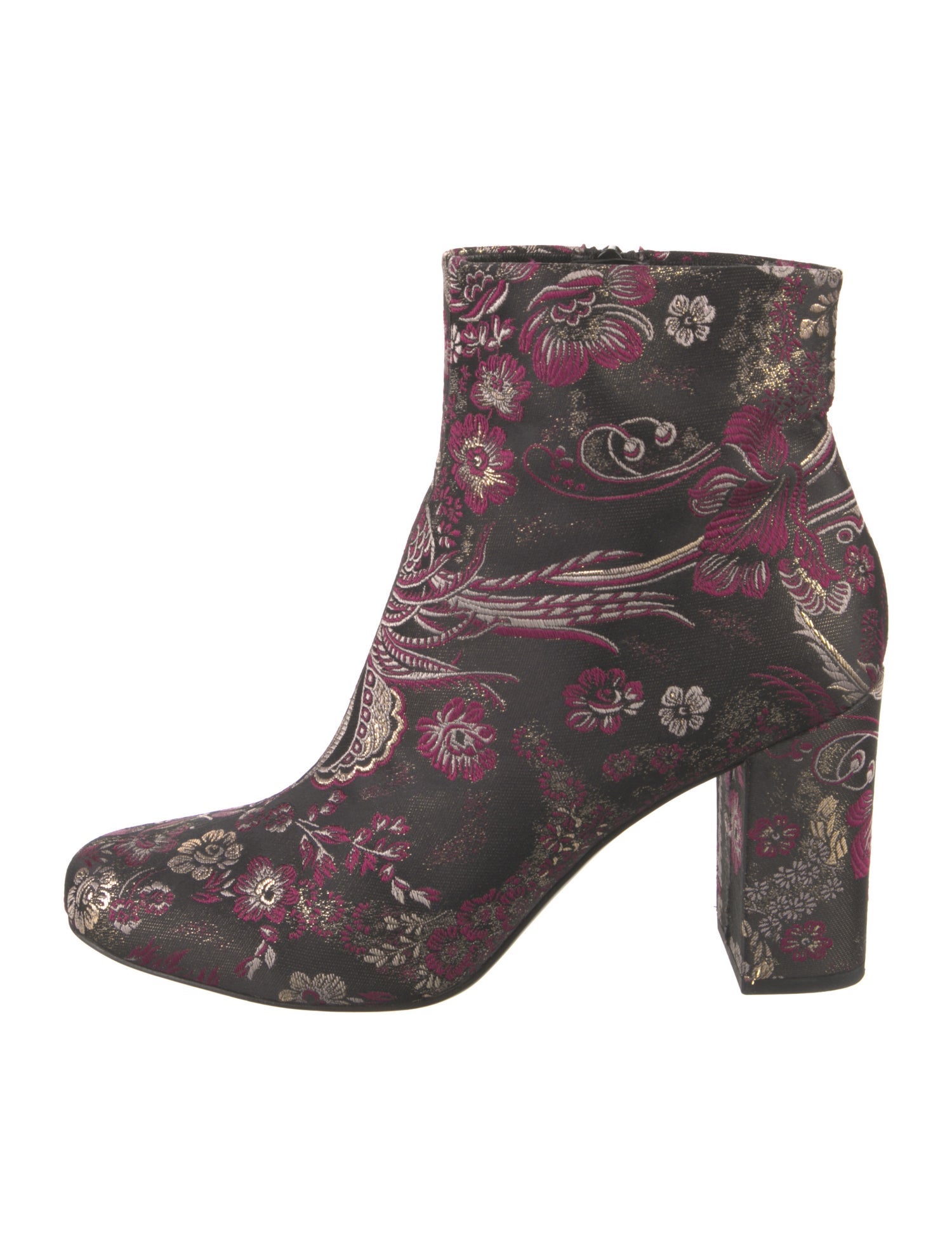 Saint Laurent Floral Print Boots