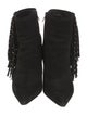 Saint Laurent Suede Studded Accents Sock Boots