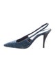 Saint Laurent Velvet Slingback Pumps