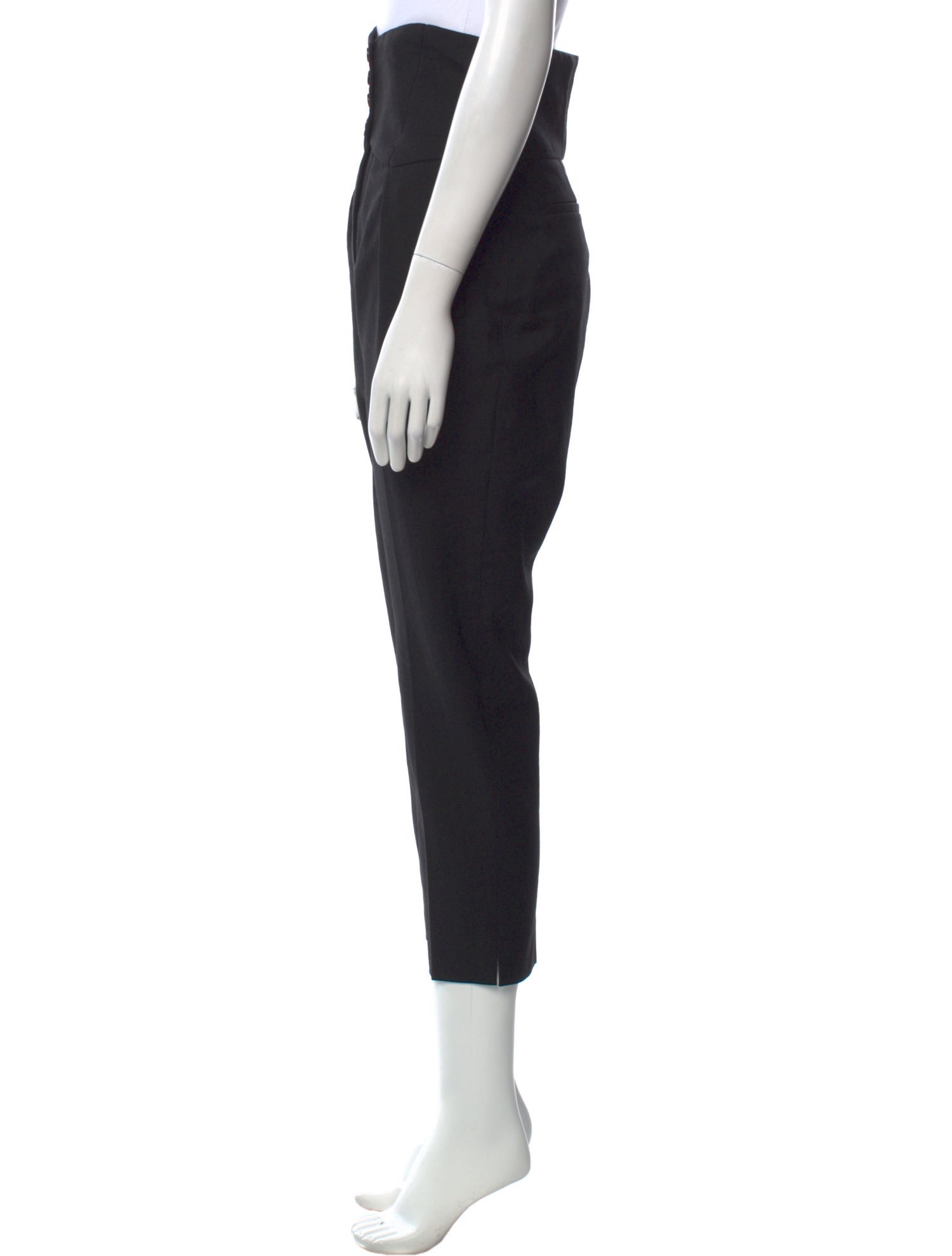 Saint Laurent Virgin Wool Straight Leg Pants