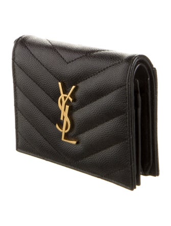 Saint Laurent 2020-2021 Cassandre Compact Wallet