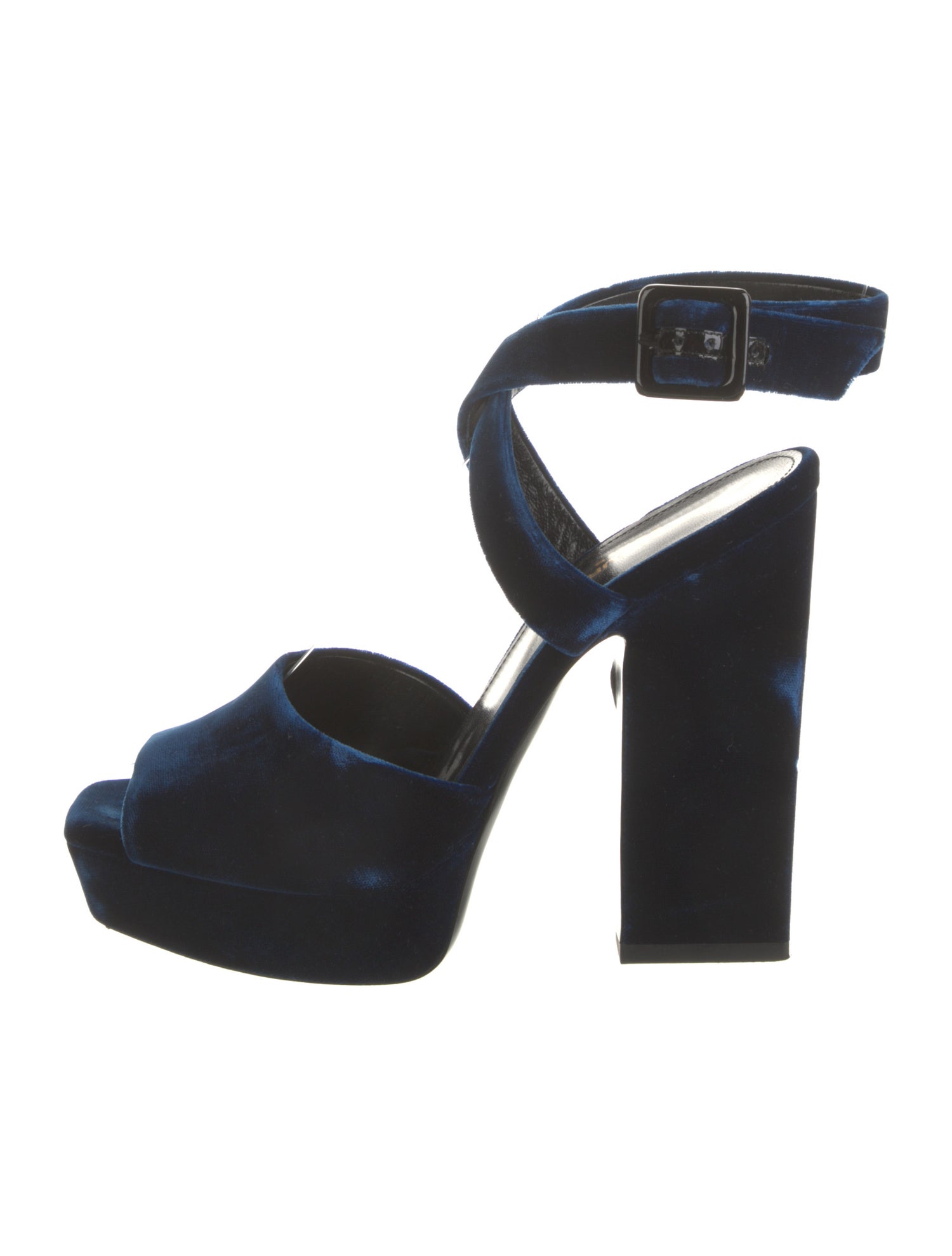 Saint Laurent Velvet Sandals