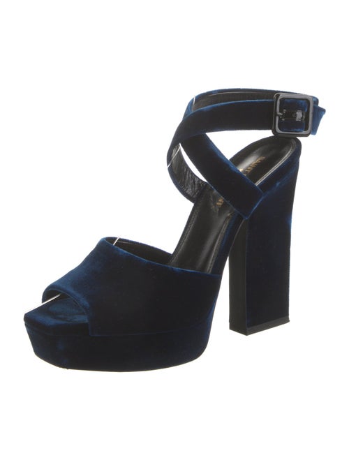 Saint Laurent Velvet Sandals