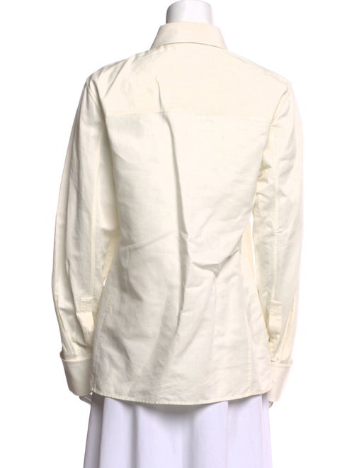 Saint Laurent 2021 Long Sleeve Button-Up Top