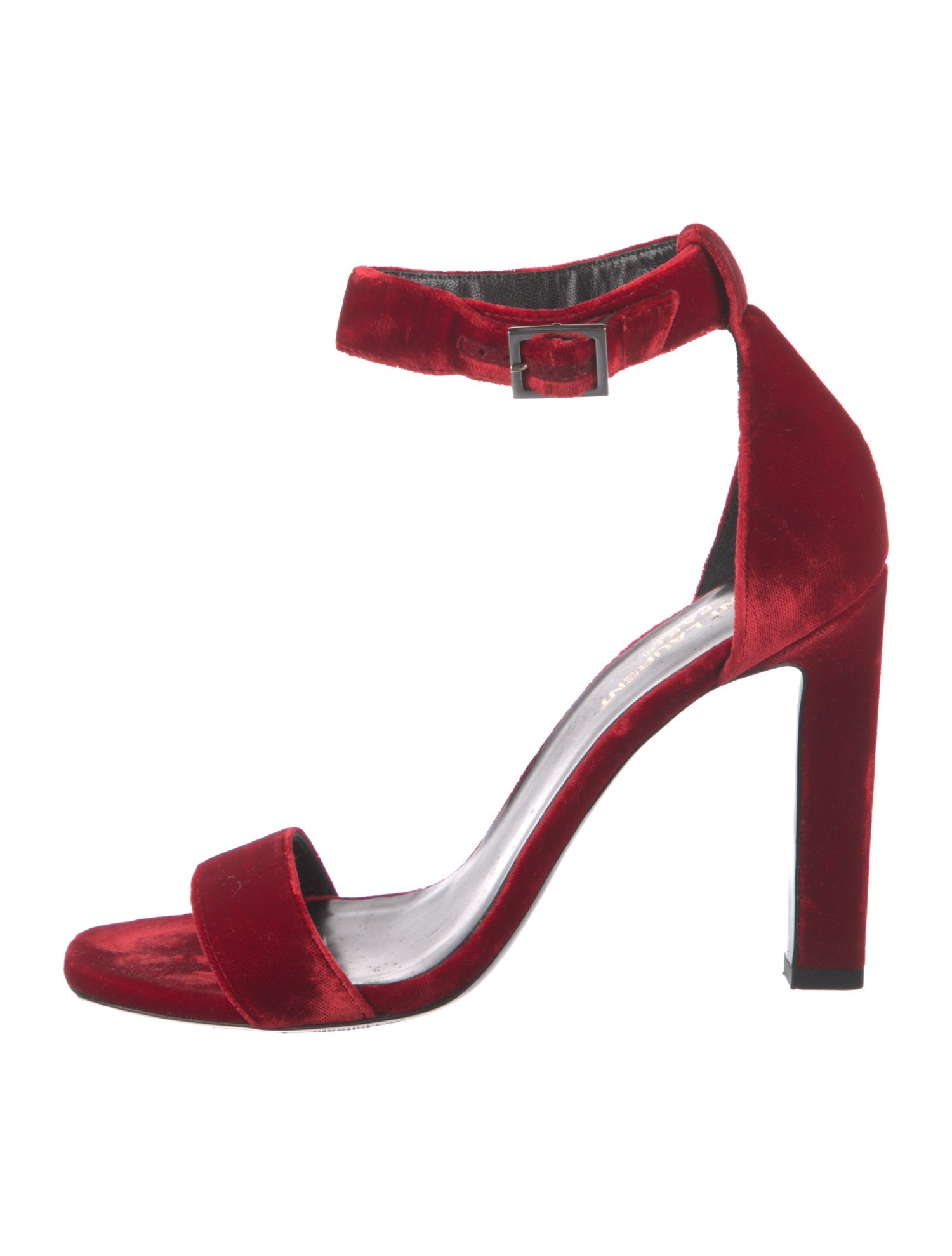 Saint Laurent Velvet Sandals