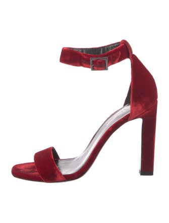 Saint Laurent Velvet Sandals