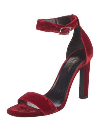 Saint Laurent Velvet Sandals