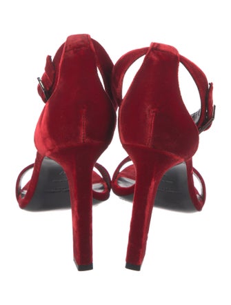 Saint Laurent Velvet Sandals