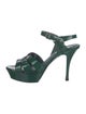 Saint Laurent Patent Leather Sandals