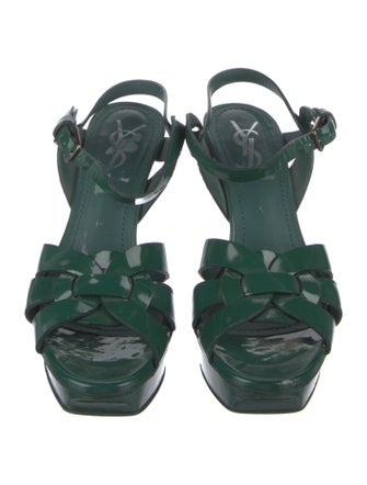 Saint Laurent Patent Leather Sandals
