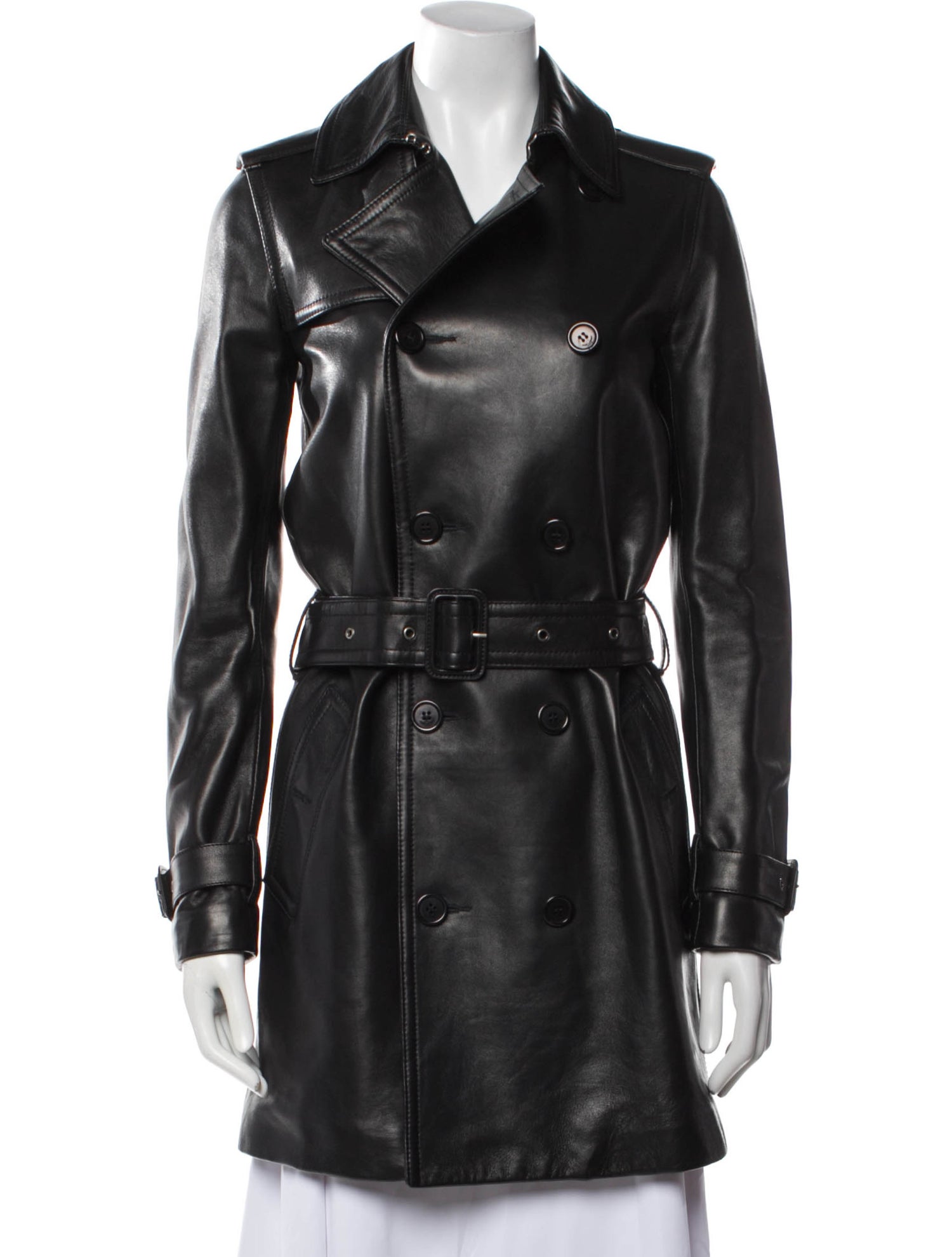 Saint Laurent 2018-2019 Leather Trench Coat