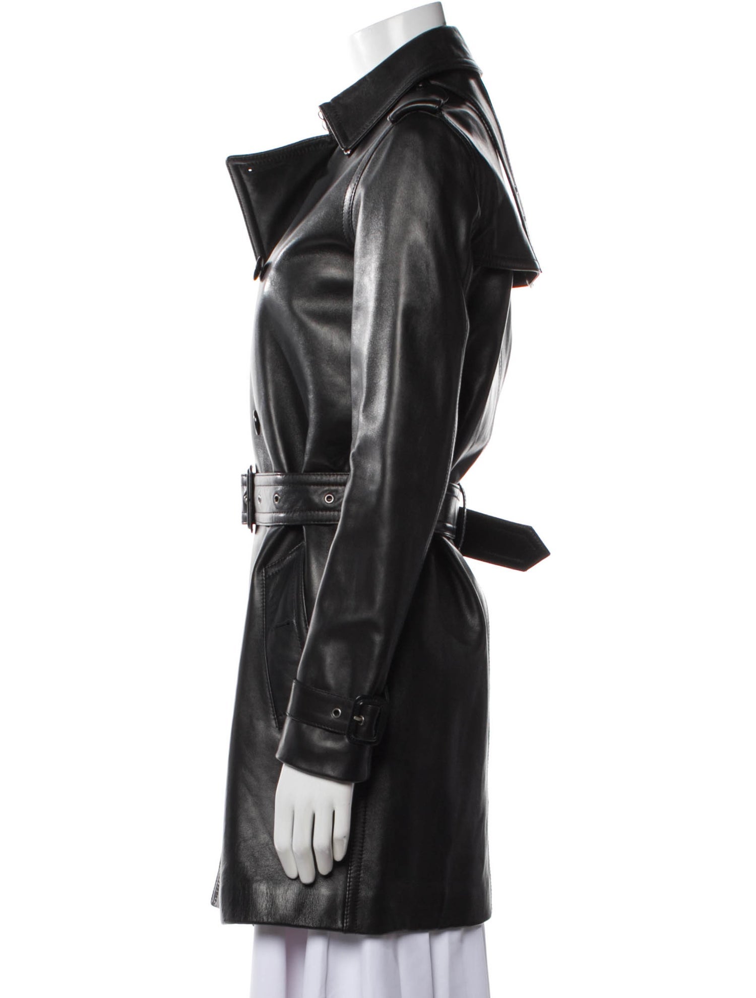 Saint Laurent 2018-2019 Leather Trench Coat