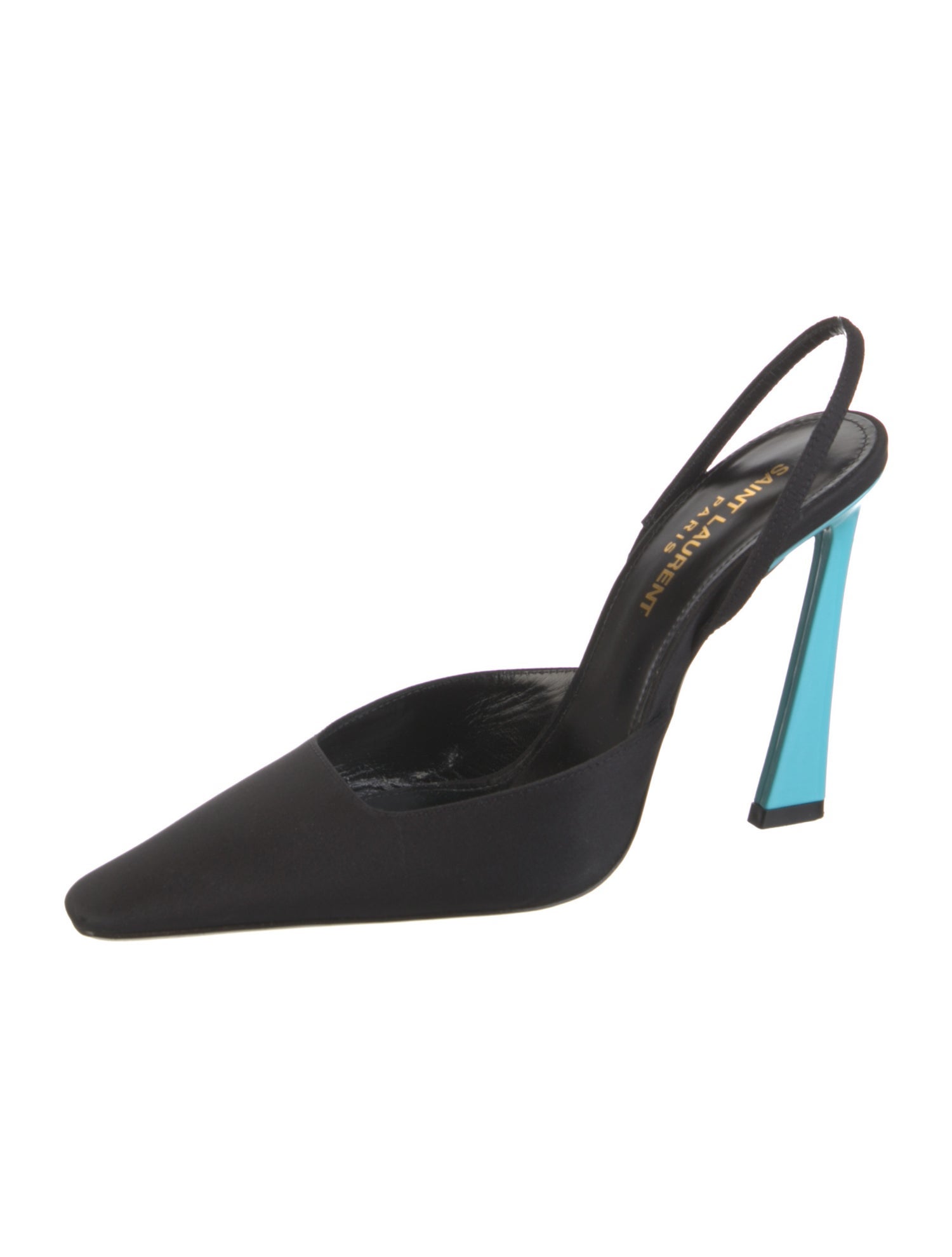 Saint Laurent Satin Slingback Pumps