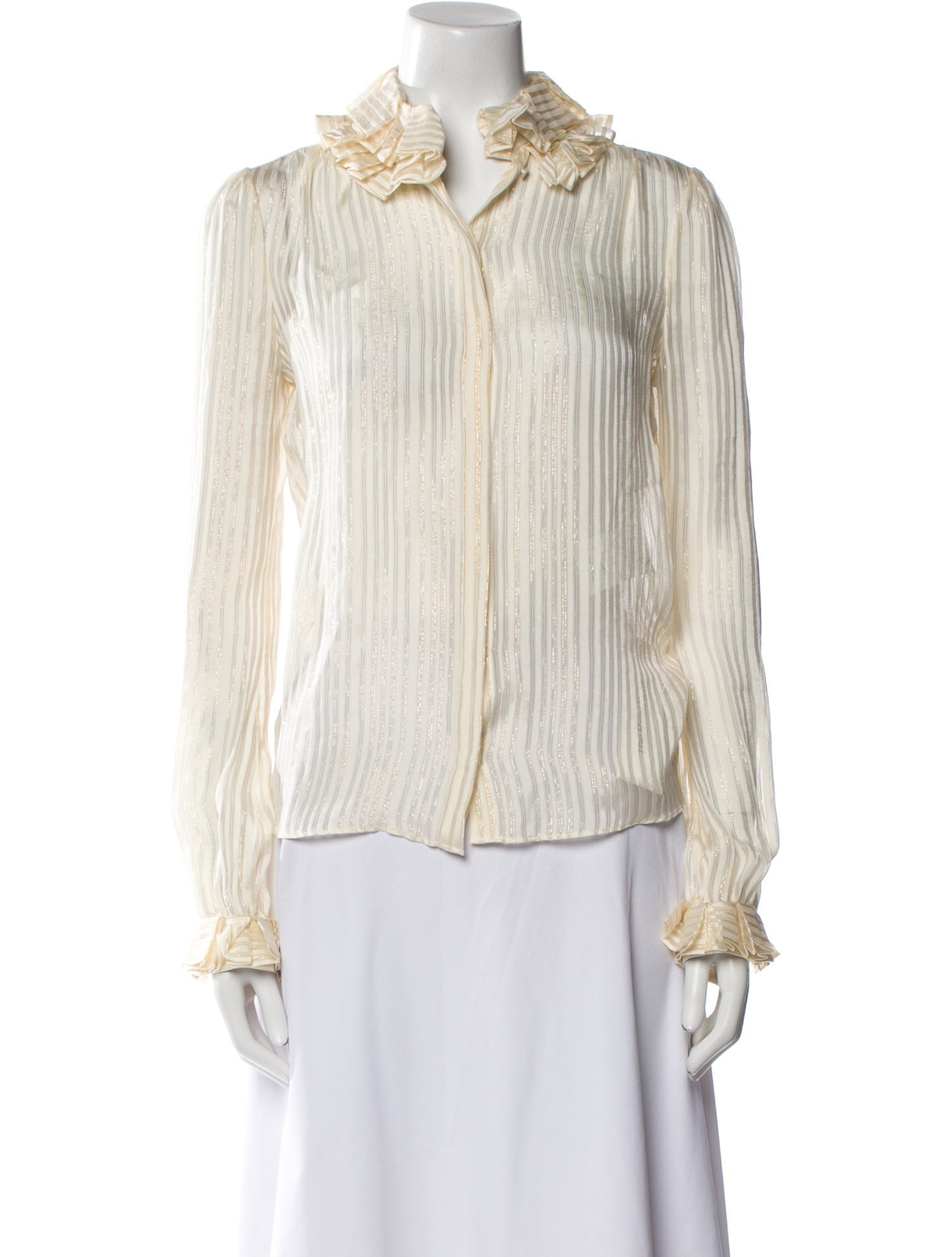 Saint Laurent 2020 Silk Button-Up Top