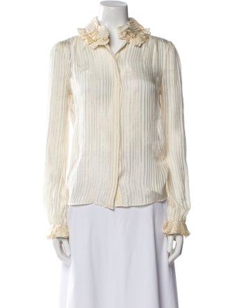 Saint Laurent 2020 Silk Button-Up Top