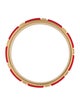 Saint Laurent Enamel Carre Bangle Bracelet