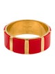 Saint Laurent Enamel Carre Bangle Bracelet