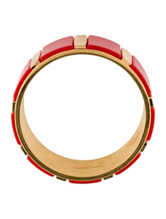 Saint Laurent Enamel Carre Bangle Bracelet