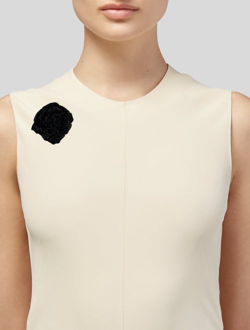 Saint Laurent Rose Sauva Flower Brooch Pin