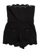 Saint Laurent Wool Strapless Romper