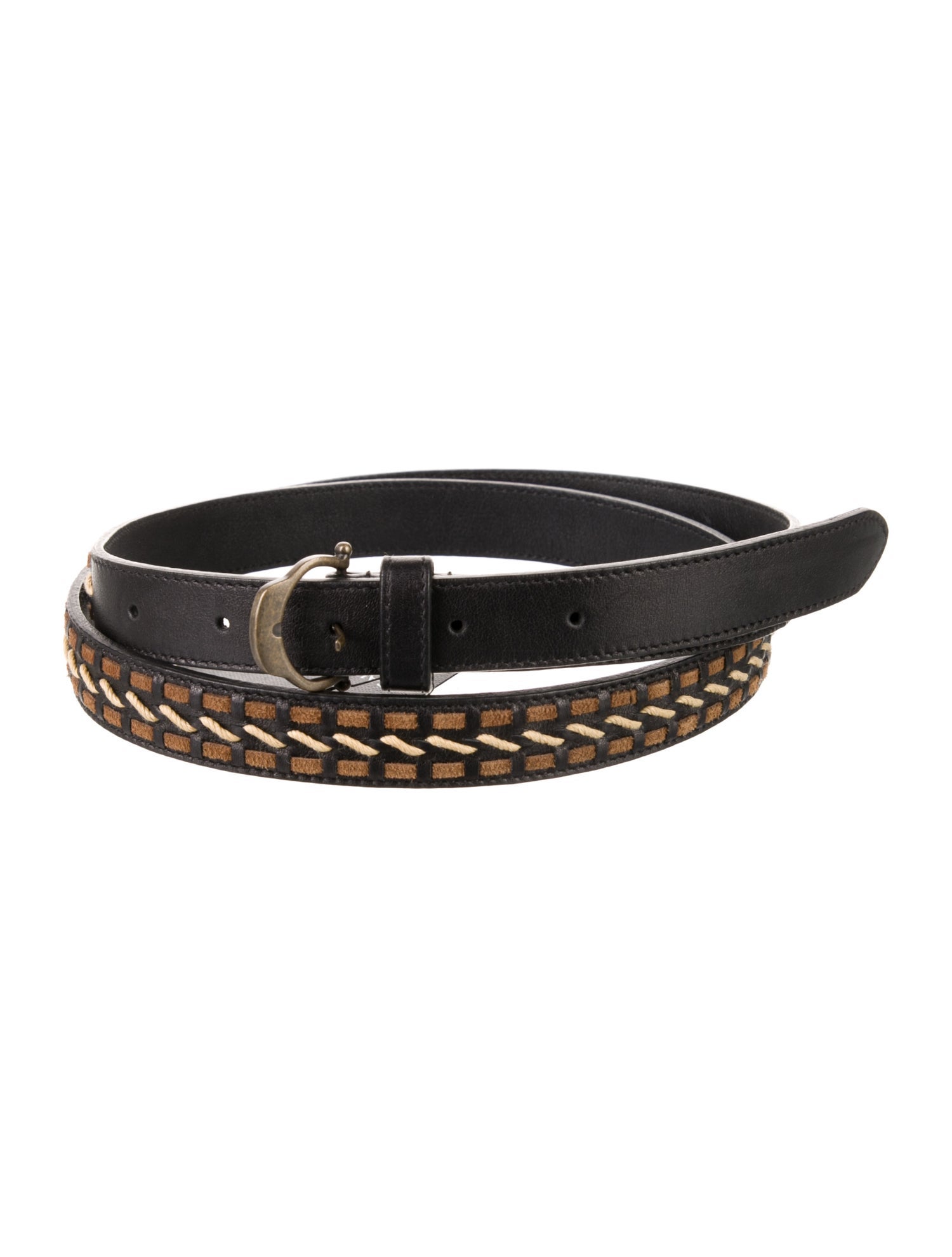 Saint Laurent Skinny Leather Belt w/ Tags