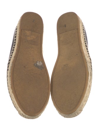 Saint Laurent Leather Colorblock Pattern Espadrilles