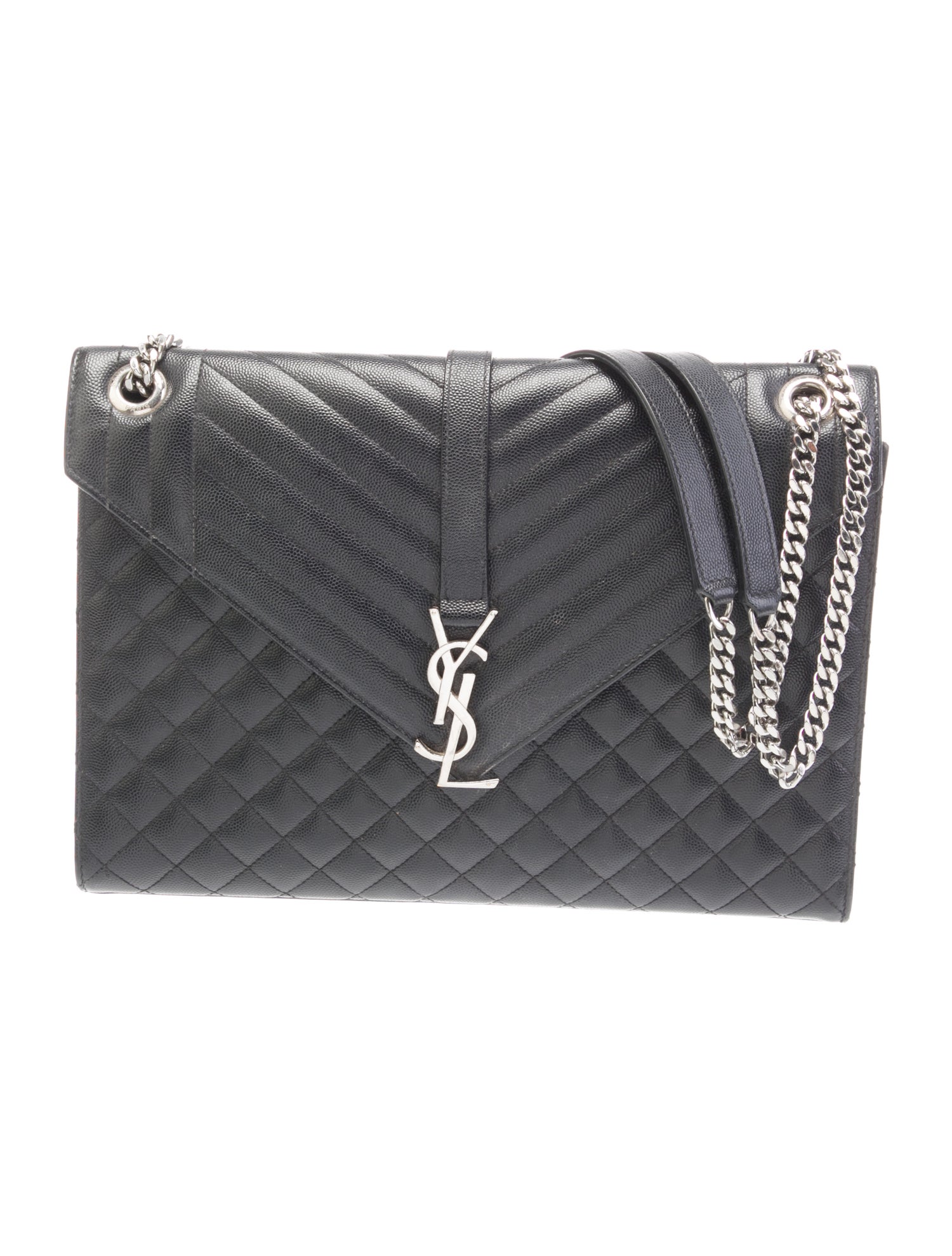 Saint Laurent Leather Envelope Large