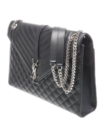 Saint Laurent Leather Envelope Large