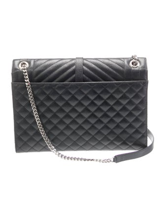 Saint Laurent Leather Envelope Large