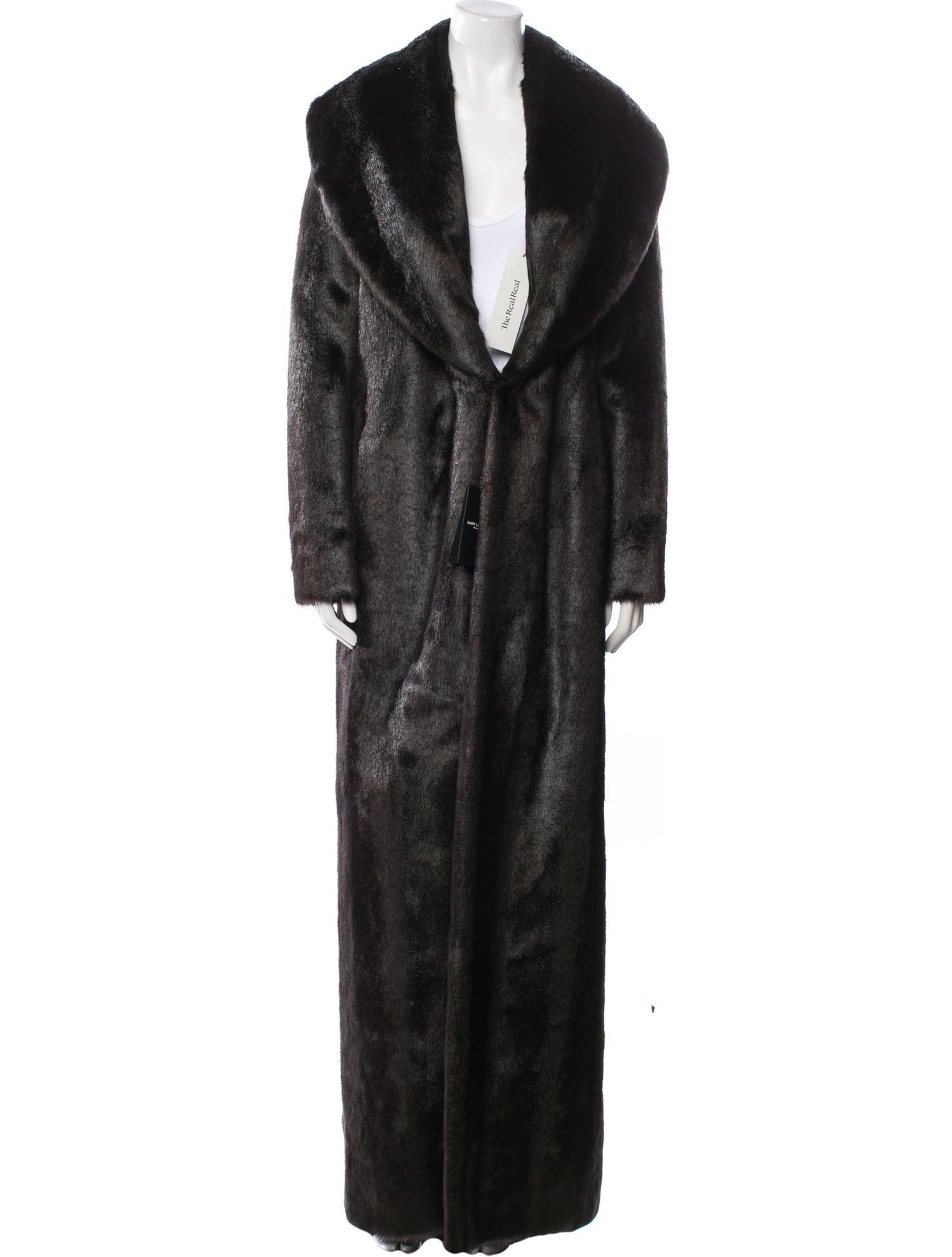 Saint Laurent Faux Fur Coat w/ Tags