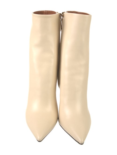 Saint Laurent Leather Colorblock Pattern Sock Boots