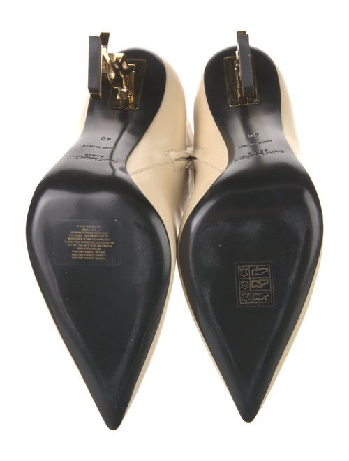 Saint Laurent Leather Colorblock Pattern Sock Boots