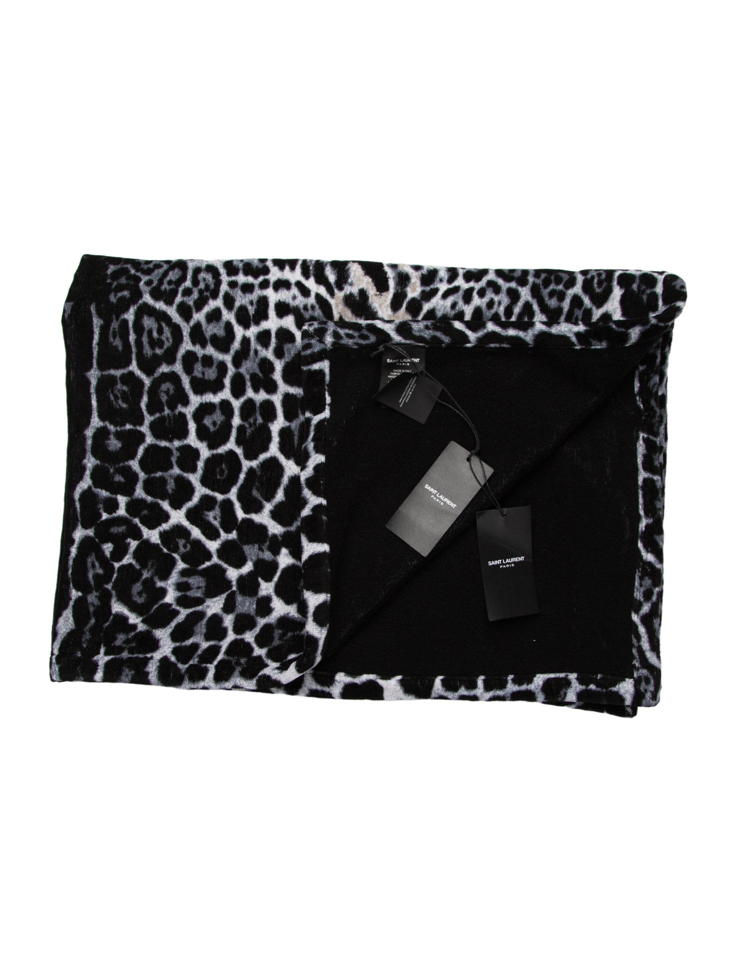 Saint Laurent Leopard Beach Towel w/ Tags